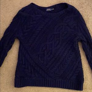 Polo Ralph Loren cable Knit Navy sweater